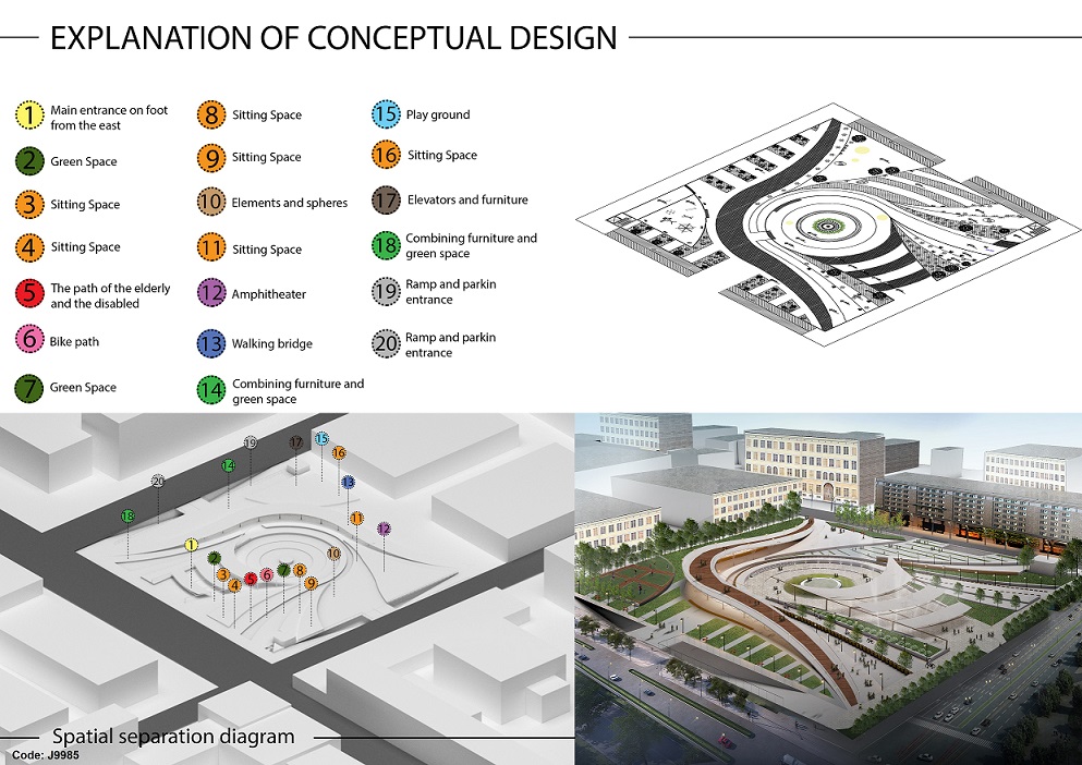 طرح پیشنهادی استودیو معماری ایرجی در میدان استقلال شهر پودگوریکا مونته نگرو